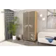 Шкаф распашной Furnistyle Лютер Ш-02 с 2 дверями 90.2x204.5x50.5 см ЛДСП цвет дуб крафт золотой/латте