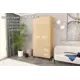 Шкаф распашной Furnistyle Лютер Ш-02 с 2 дверями 90.2x204.5x50.5 см ЛДСП цвет дуб крафт золотой/макиато