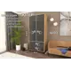 Шкаф распашной Furnistyle Лютер Ш-03 с 2 дверями 90.2x204.5x50.5 см ЛДСП цвет дуб крафт золотой/антрацит