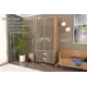 Шкаф распашной Furnistyle Лютер Ш-03 с 2 дверями 90.2x204.5x50.5 см ЛДСП цвет дуб крафт золотой/латте