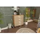 Комод Furnistyle КВ-03 4 ящика 90.2х50.5х110 см ЛДСП цвет дуб крафт золотой/макиато