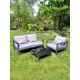 Садовая мебель для отдыха Callisto giardino Лагуна полиэстер серый/серебристый 3 предмета