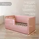 Диван-кровать детский Izzihome Happy line 88x80x168 см ДСП цвет коралловый