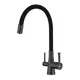 Смеситель для кухни Lemark Comfort цвет черный LM3075GM