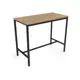 Стол барный прямоугольный Alsav Престо197 120x120 см лдсп цвет teakwood/черный