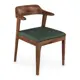 Стул Alsav Hordy 48.6x78.5x59.6 см искусственная кожа цвет орех темный/экокожа grey green