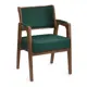 Стул Alsav Norman 50x83x58 см искусственная кожа цвет орех темный/экокожа dark green