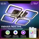 Люстра потолочная светодиодная Citilux марсель смарт cl232a145e венге с пультом управления 18 м² регулируемый цвет света RGB цвет коричневый