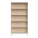Стеллаж с полками Ellipse furniture Fjord L 100x200x36 см МДФ цвет белый