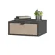 Тумба прикроватная Ellipse furniture 47.4x18x41 см 1 ящик МДФ цвет темно-серый