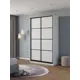 Шкаф-купе Клевер Атина с 2 дверями 240x120х50 см 6 полок ЛДСП цвет белый/лофт