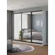 Шкаф-купе Клевер Атина с 3 дверями 240x270х65 см 9 полок ЛДСП цвет белый/лофт зеркальный