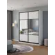 Шкаф-купе Клевер Атина с 2 дверями 240x170х65 см 6 полок ЛДСП цвет белый/лофт комбинированный