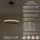 Люстра подвесная светодиодная Newlamp Morsetti 206102 10 м² нейтральный белый свет цвет черный