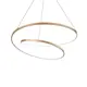 Светильник подвесной светодиодный Ideal lux Oz 269467 31 м² теплый белый (желтый) свет цвет белый матовый/золотой