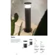 Фонарный столб уличный Ideal lux 158891 15 Вт 22 см IP44 цвет черный