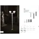Светильник уличный настенный Ideal lux 249476 42 Вт IP44 цвет серый/серебристый