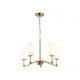 Люстра подвесная Ambrella light High Lh56051 5 ламп 23 м² цвет белый матовый/латунь