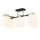 Люстра на штанге Ambrella light Traditional Tr303048 5 ламп 18 м² цвет золото/черный/белый матовый