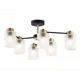 Люстра на штанге Ambrella light Traditional Tr303325 6 ламп 27 м² цвет золото/черный/белый матовый