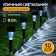 Светильник в грунт Luazon lighting 10385435 на солнечных батареях 5 см цвет белый холодный белый (голубой) свет
