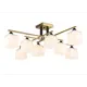 Люстра на штанге Ambrella light Traditional Ambr_tr303044 8 ламп 35 м² цвет медь/белый матовый