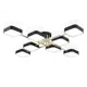 Люстра потолочная светодиодная Ambrella light Comfort Ambr_fl516348 40 м² регулируемый белый свет цвет золото/черный