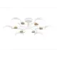 Люстра потолочная светодиодная Ambrella light Comfort Ambr_fl4864 36 м² регулируемый белый свет цвет дерево/белый
