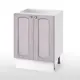 Кухонный шкаф напольный Мебельный двор Питерские кухни ЛДСП 60x85x50 см цвет фиолетовый