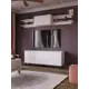 Тумба под телевизор Homegrad Liverpool 179х69х38 см ЛДСП цвет белый
