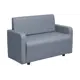 Диван прямой Поли 116x77x55 см эко-кожа цвет серый