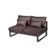 Диван садовый Callisto giardino G401.12Е04 Лагуна 80 см x 80 см x 60 см алюминий коричневый