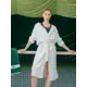 Халат кимоно махровый Lacoste Super Girl Blanc L/XL с капюшоном