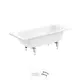 Прямоугольная ванна Sanitana BLB Universal S398025AH000000N_B60HAH001N сталь 160x70 см с шумоизоляцией и ножками