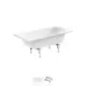 Прямоугольная ванна Sanitana BLB EuropaS30000812000000N_B30E12001N сталь 130x70 см с ножками