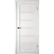 Комплект межкомнатной двери VFD Atum pro x28 остеклённая 200x60см Шпон цвет Milky white (white cloud) с коробом и наличниками