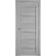 Комплект межкомнатной двери VFD Atum х5 остеклённая 200x70см Шпон цвет Smoke (Grey) (white cloud) с коробом и наличниками