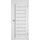 Комплект межкомнатной двери VFD Atum х11 остеклённая 200x90см Шпон цвет Snow (white cloud) с коробом и наличниками