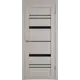 Комплект межкомнатной двери VFD Atum pro x28 остеклённая 200x90см Шпон цвет Stone Oak (Black gloss) с коробом и наличниками