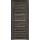 Комплект межкомнатной двери VFD Atum х5 остеклённая 200x60см Шпон цвет Terra vellum (white cloud) с коробом и наличниками