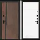 Дверь входная Лабиринт Кармина правый 205x88см цвет орех американский с патиной/белый софт с панелью П13