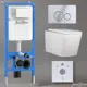 Комплект инсталляция с унитазом Iberica blanca IB001.TLA.231.8131 цвет белый