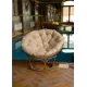 Кресло садовое Bigarden 128770 Papasan 105 см x 75 см x 105 см металл коричневый