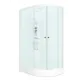 Душевая кабина Domani-Spa Delight Slim 128 L левая DS01DS128LLWM10 120x80x218 см гидромассаж прямоугольный низкий поддон, белые стенки