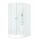 Душевая кабина Domani-Spa Delight Slim 128 R правая DS01DS128RLWM10 120x80x218 см гидромассаж прямоугольный низкий поддон, белые стенки
