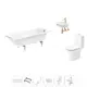 Ванна Sanitana BLB Universal 20220732R прямоугольная сталь 170x70 см с напольным унитазом и раковиной в комплекте
