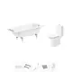 Ванна Sanitana BLB Universal 20220709R прямоугольная сталь 160x70 см с напольным унитазом