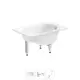 Ванна Sanitana BLB Europa Mini 20220541R прямоугольная сталь 105x70 см с сиденьем, ножками и сливом-переливом