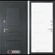 Входная дверь Лабиринт Атлантик П13 правый 205x96см цвет шагрень RAL 7024/белый софт