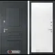 Входная дверь Лабиринт Атлантик П24 правый 205x96см цвет шагрень RAL 7024/белый софт